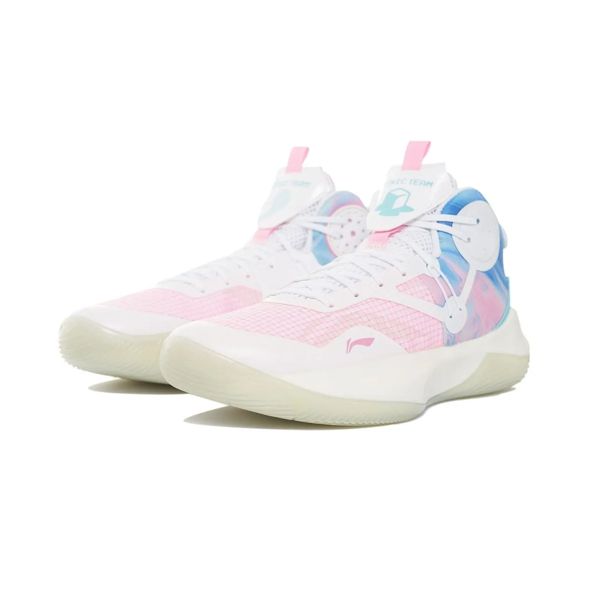 Мужские кроссовки LiNing 9 Team White/Pink/Blue