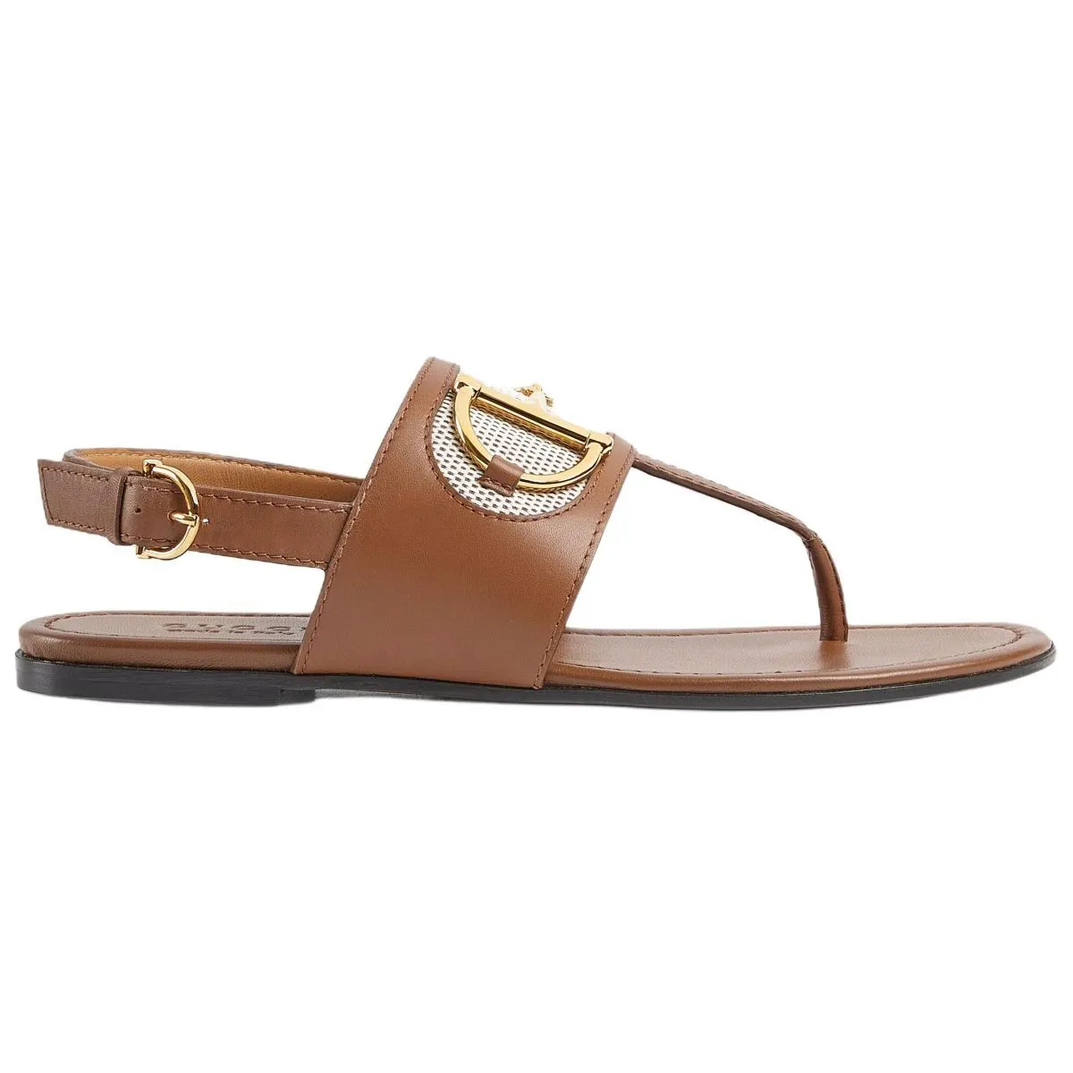 Женские сабо GUCCI Horsebit Light Brown