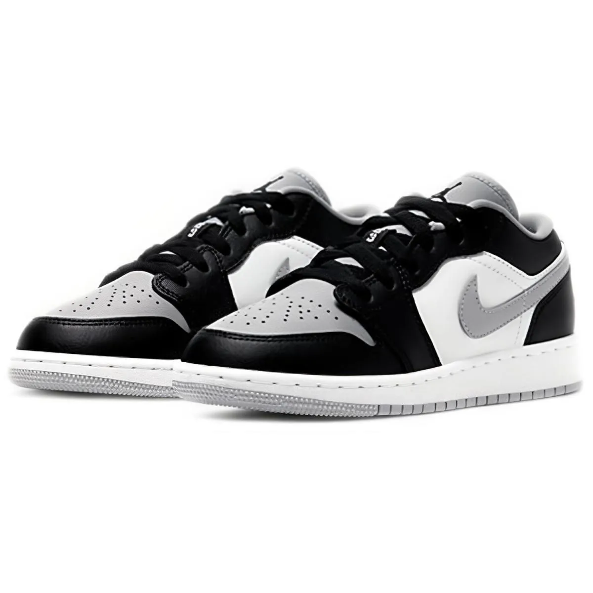 Подростковые кроссовки Air Jordan 1 Shadow Low "Grey Toe" GS