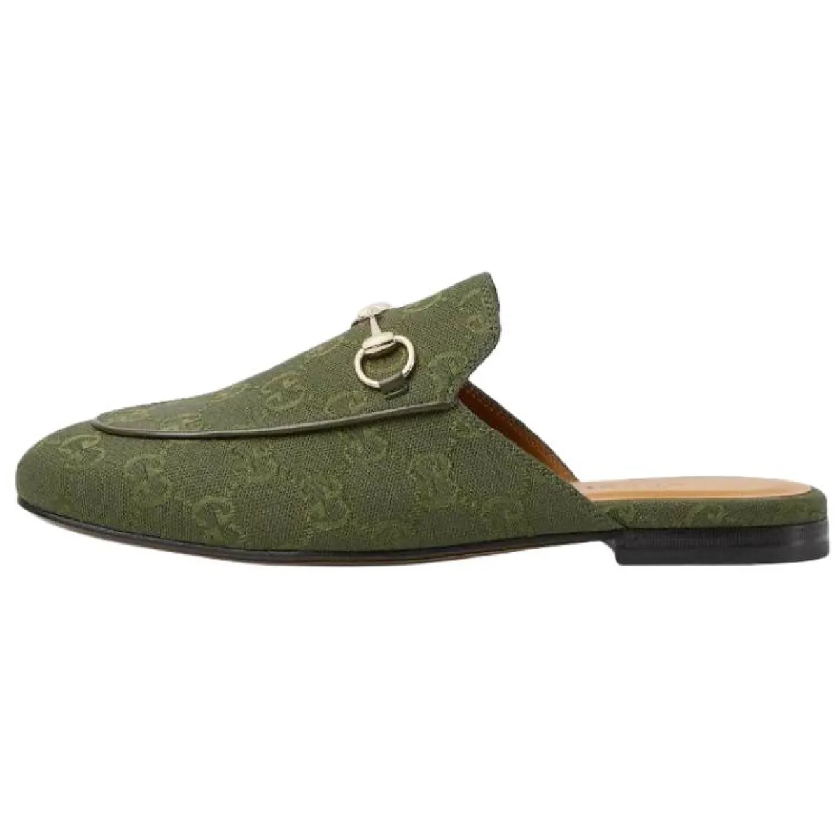 Женские шлёпанцы Gucci Princetown Dark Green