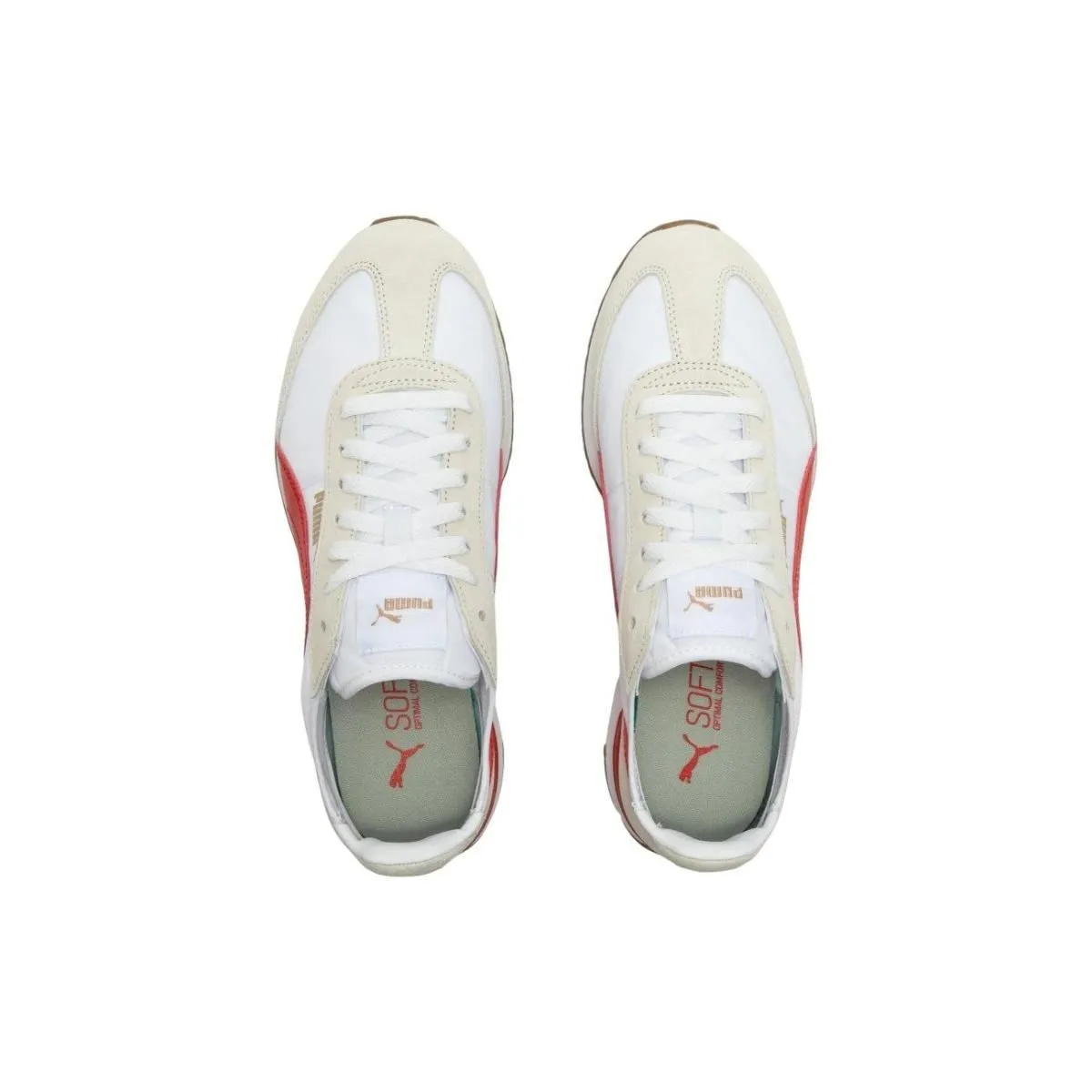 Кроссовки Puma R78 Metallic White/Beige/Red