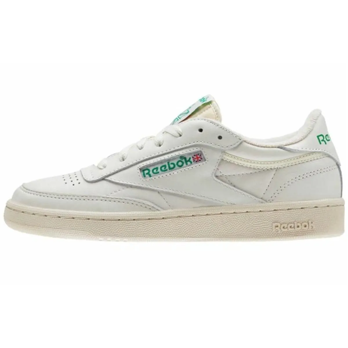Женские кеды Reebok Club C 85 Vintage Beige/Green