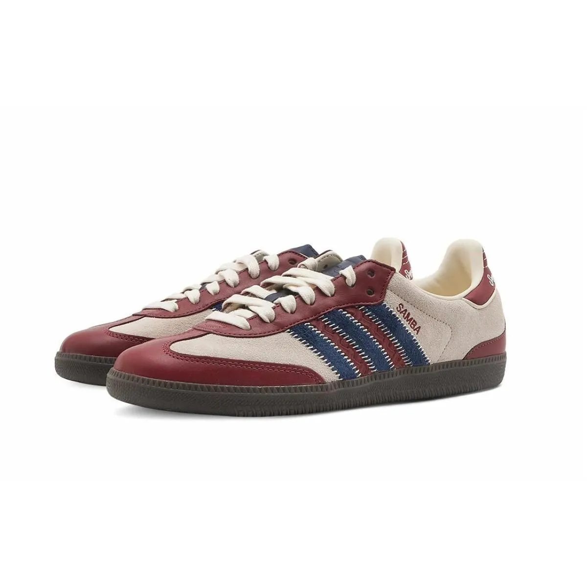 Кроссовки Adidas Originals Samba OG Beige/Red/Blue