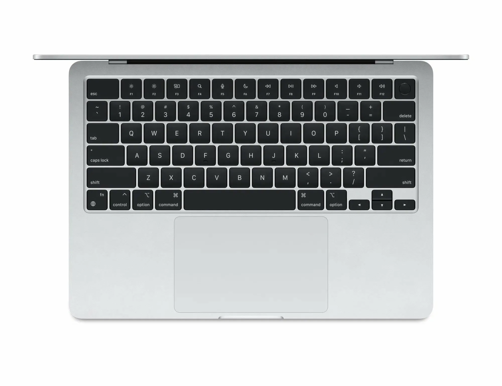 15.3" Ноутбук Apple MacBook Air 15 M4 (2025) 16 GB RAM/512 GB SSD, 10 CPU/10 GPU, Silver, английская клавиатура