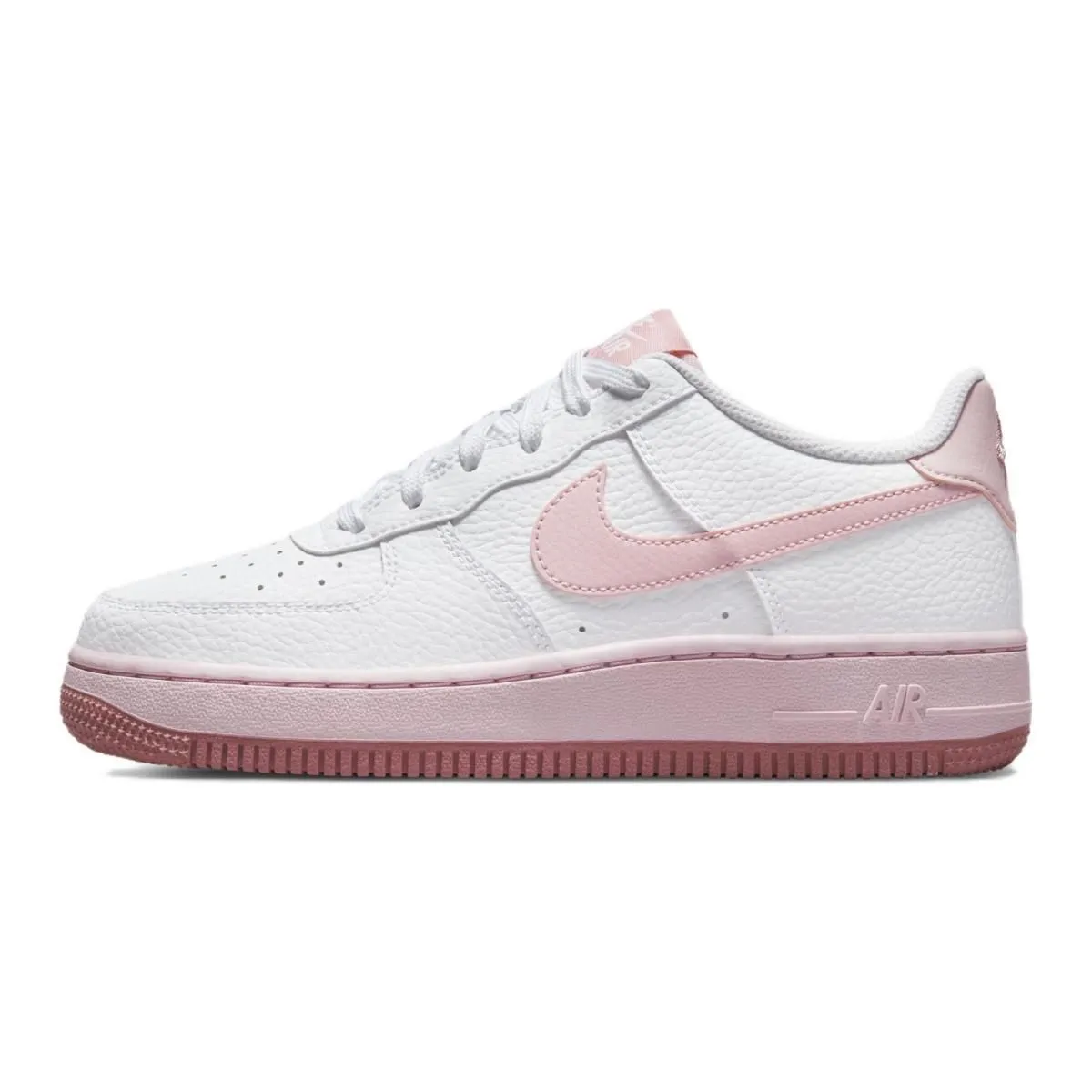 Подростковые кроссовки Nike Air Force 1 White/Pink Foam GS