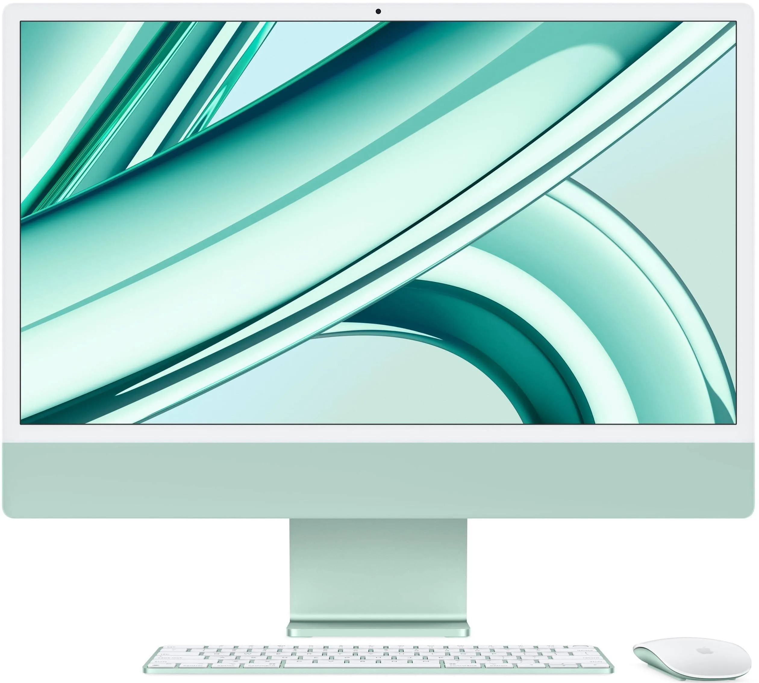 Моноблок Apple iMac 24" М3 (2023), 8 GB RAM/256 GB SSD, 8 CPU/10 GPU, Gigabit Ethernet, Green, английская клавиатура