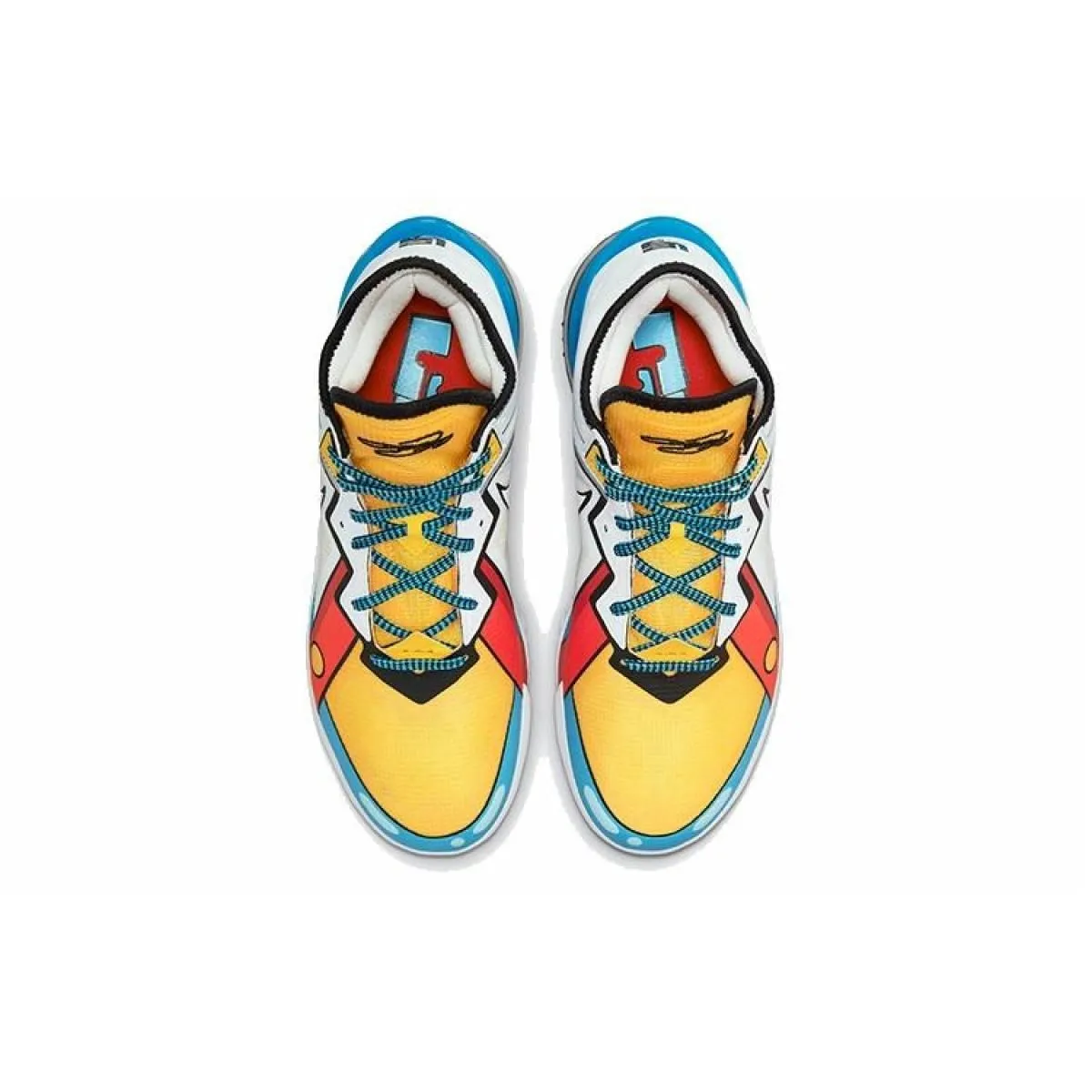 Кроссовки Nike Lebron 18 EP Cartoon Art White/Blue/Yellow