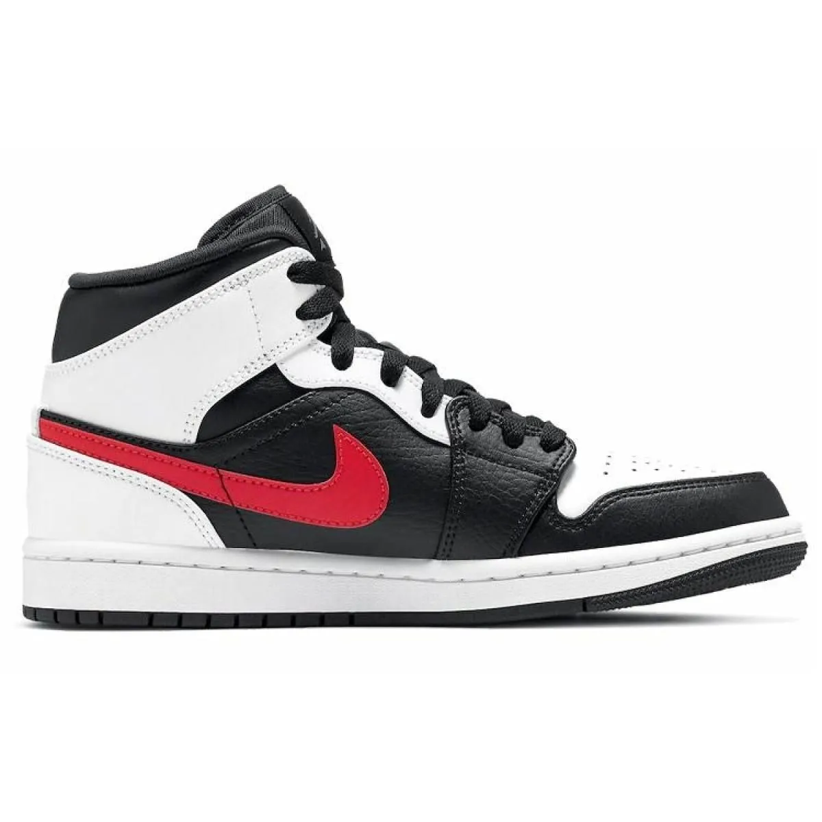 Кроссовки Air Jordan 1 Mid Black/Chile Red/White