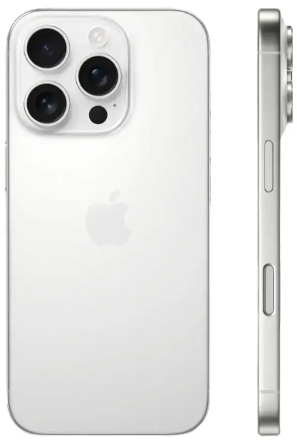 Смартфон Apple iPhone 16 Pro 128 GB, Dual nano SIM, White Titanium