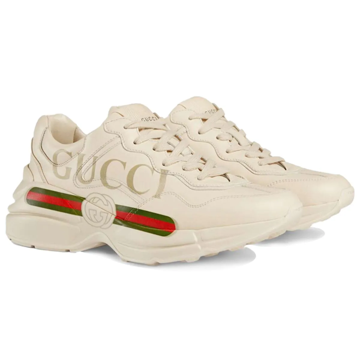 Женские кроссовки Gucci Rhyton Low Ivory White