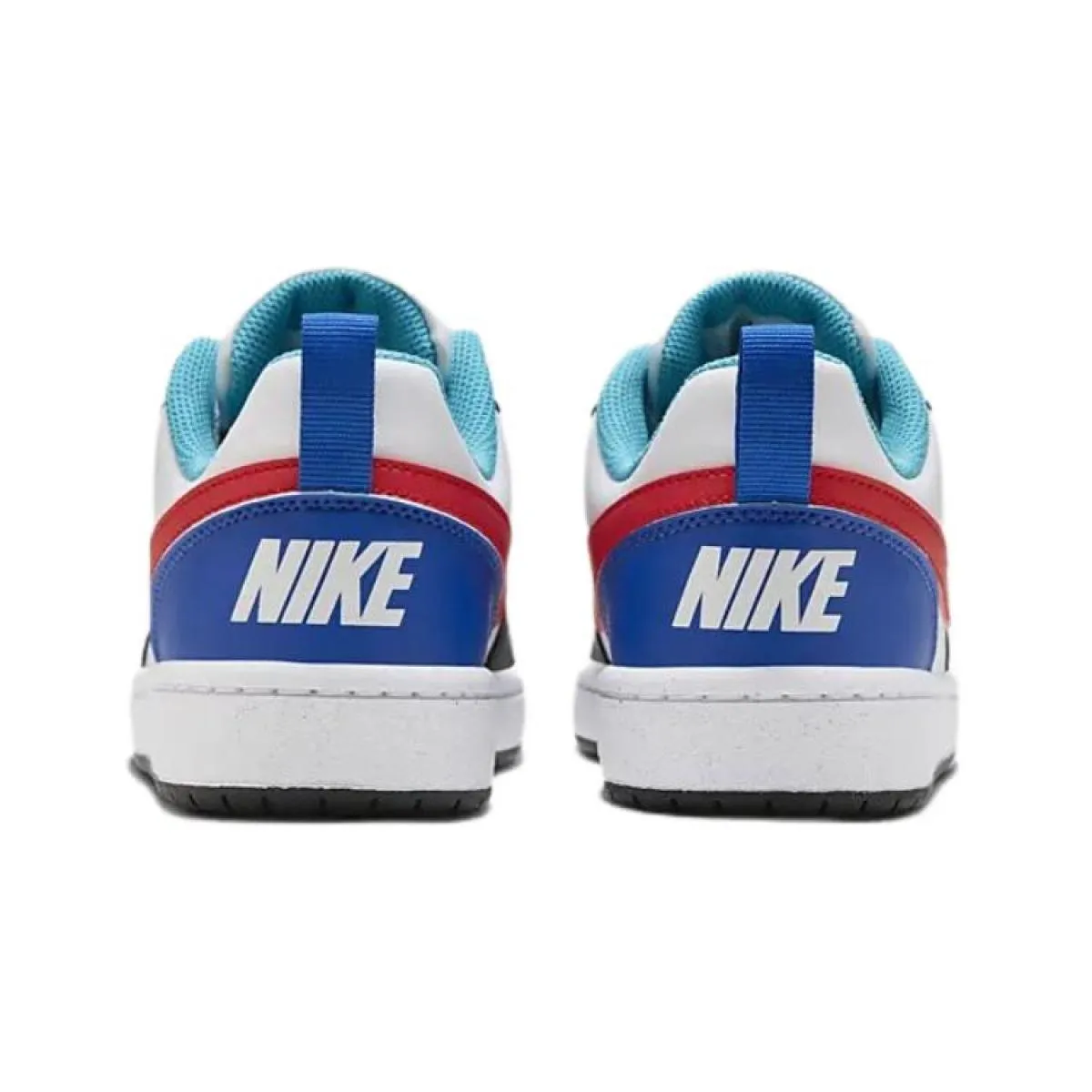 Подростковые Nike Court Borough White/Black/Blue/Red GS