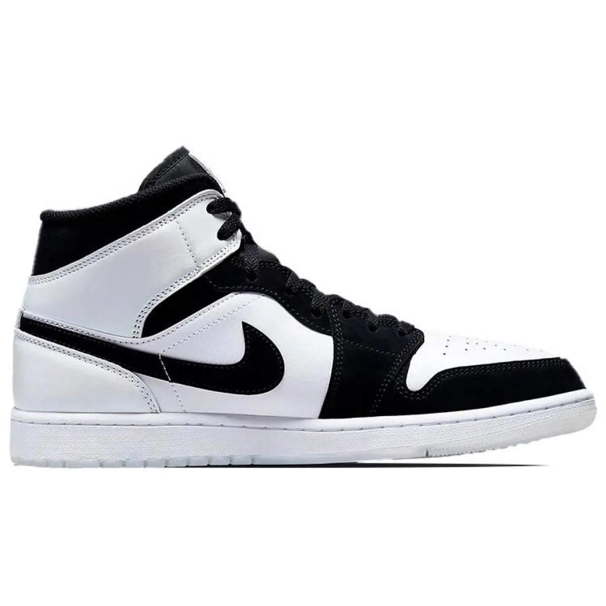 Кроссовки Jordan 1 Mid Diamond Shorts Black/White GS