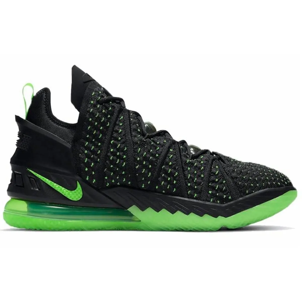 Мужские кроссовки Nike Lebron 18 Black/Green/White