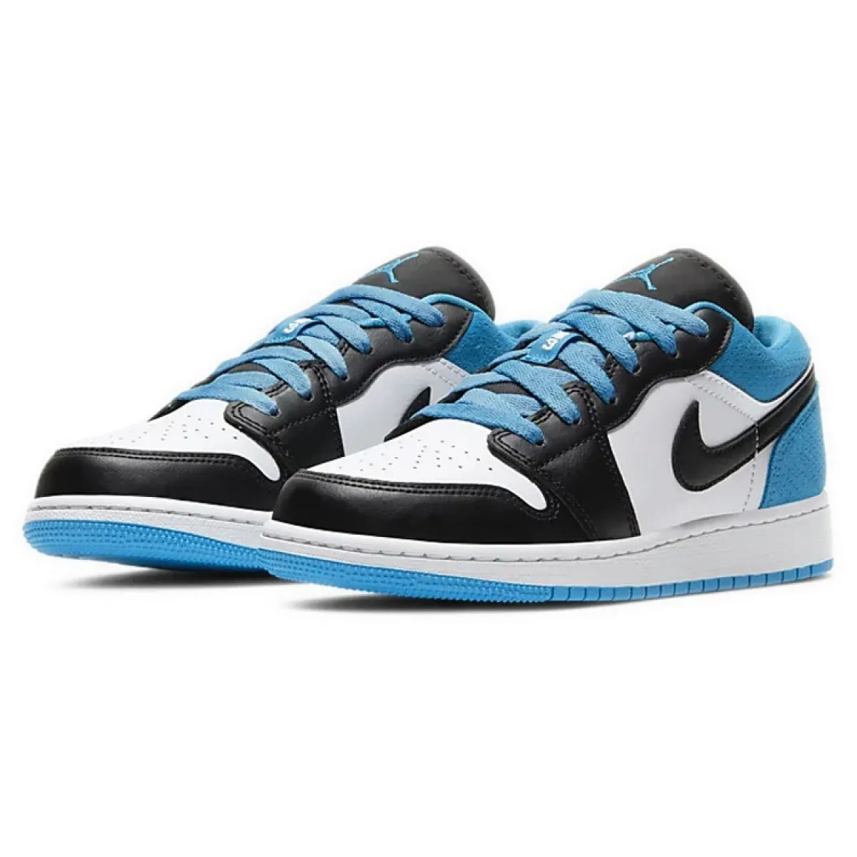 Подростковые кроссовки Jordan 1 Low "Laser Blue" GS
