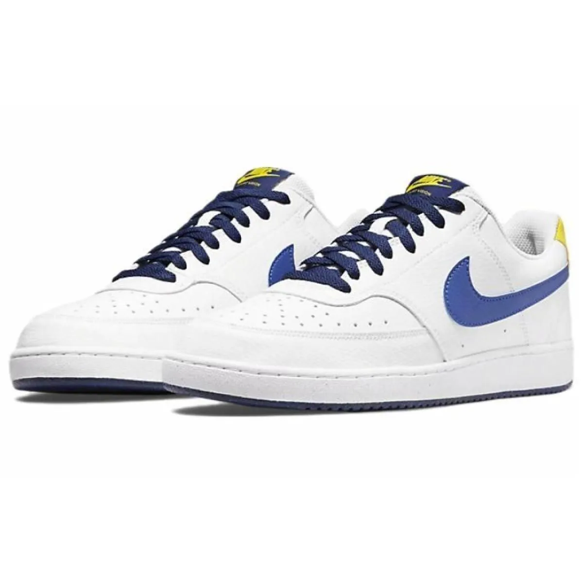 Мужские кеды Nike Court Vision 1 White/Blue/Yellow
