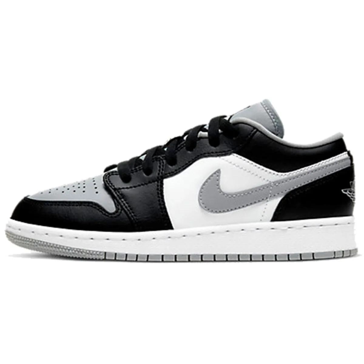 Подростковые кроссовки Air Jordan 1 Shadow Low "Grey Toe" GS