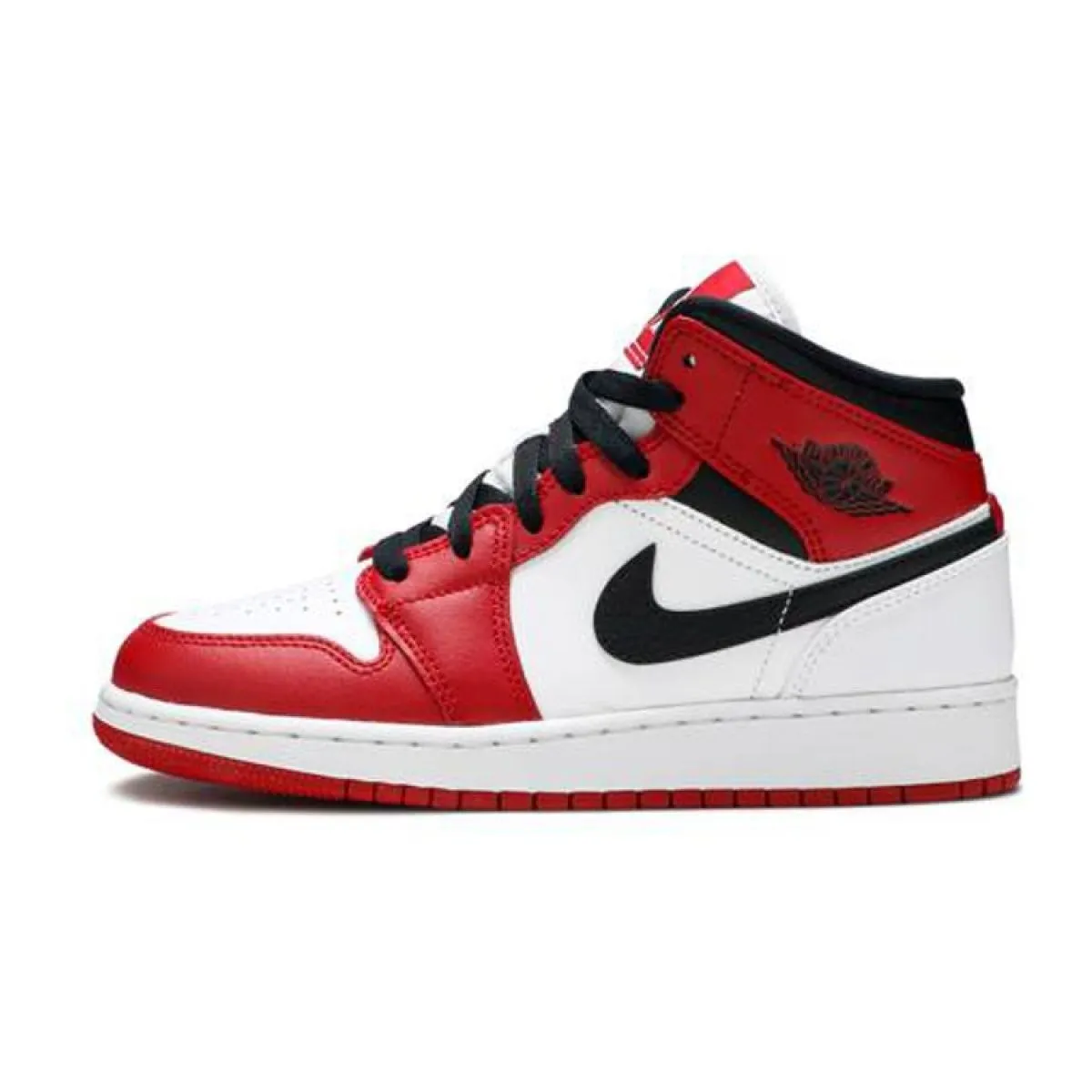 Подростковые кроссовки Air Jordan 1 Mid Chicago  “Gym Red” GS