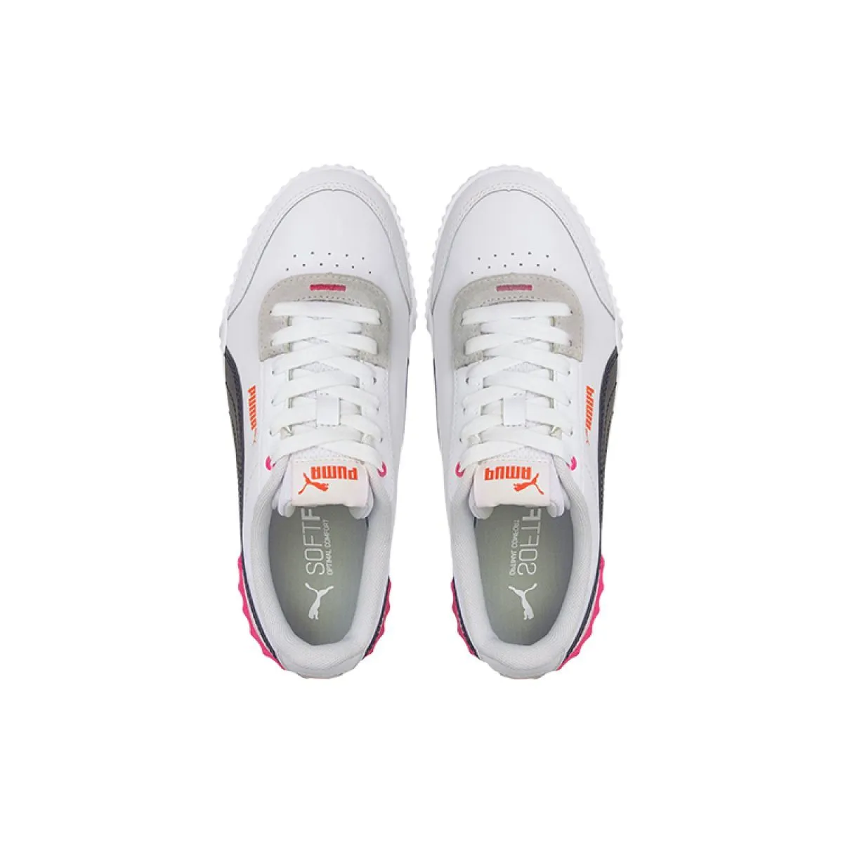Женские кеды Puma Carina Lift White/Black/Pink