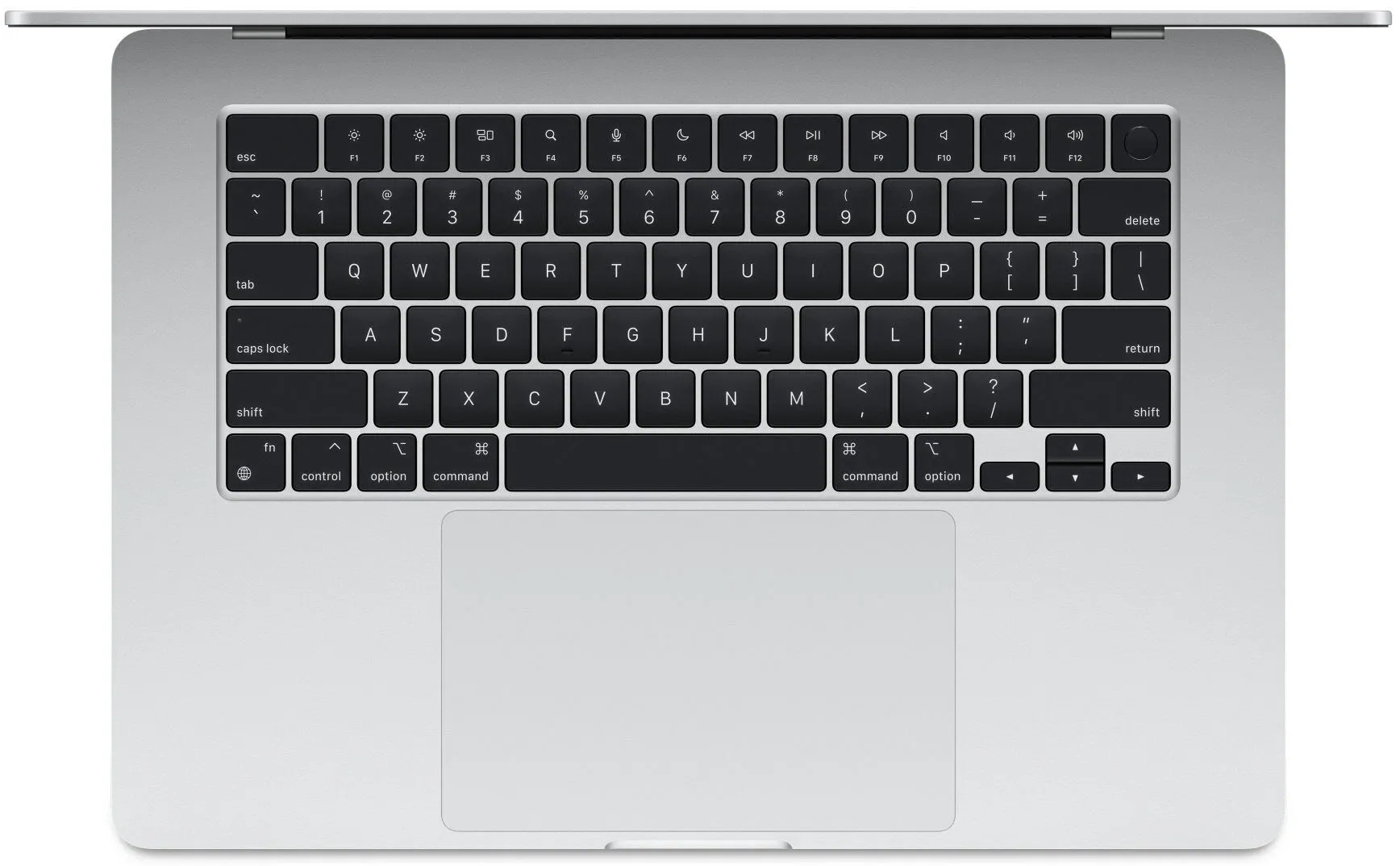 15.3" Ноутбук Apple MacBook Air 15 M2 (2023), 8 GB RAM/256 GB SSD, 8 CPU/10 GPU, Silver, английская клавиатура