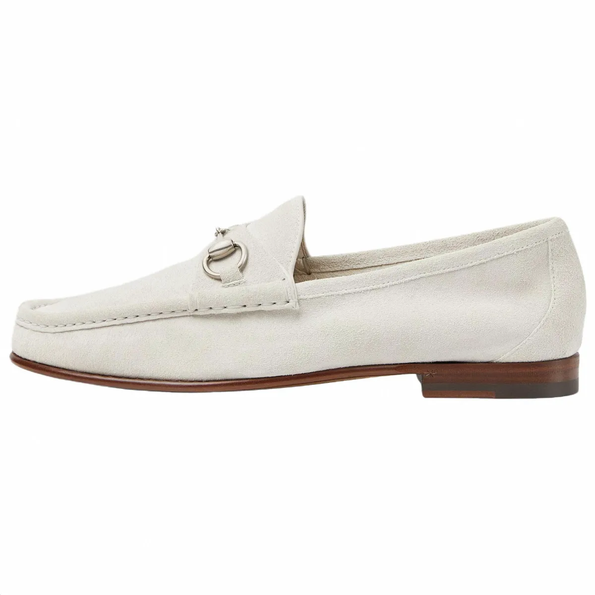 Мужские лоферы Gucci Horsebit 1953 Light Gray