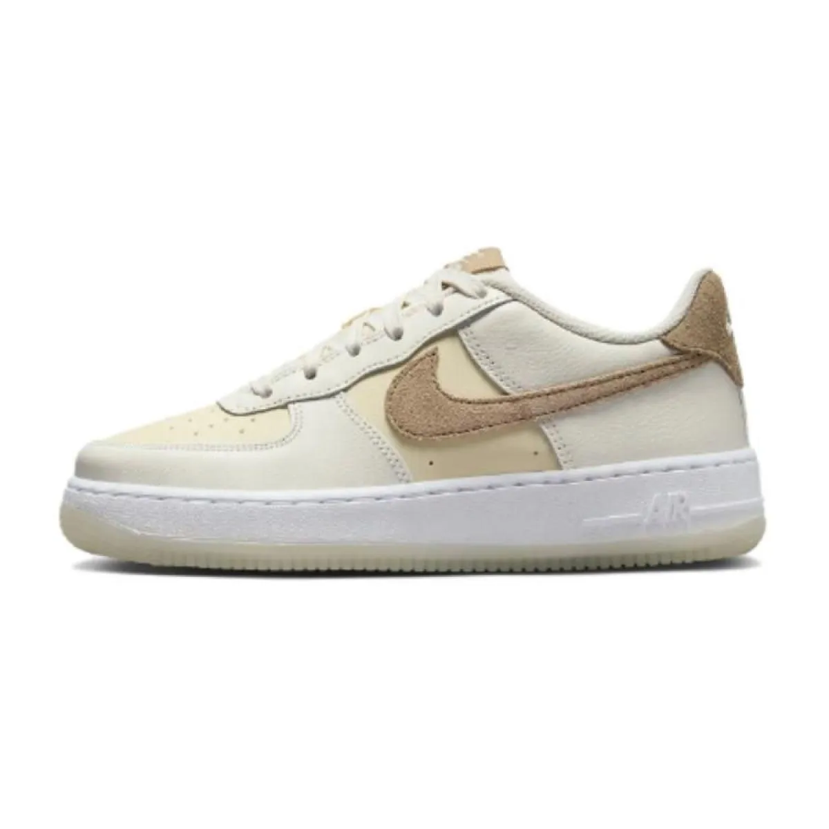 Подростковые кроссовки Nike Air Force 1 Low White/Brown GS