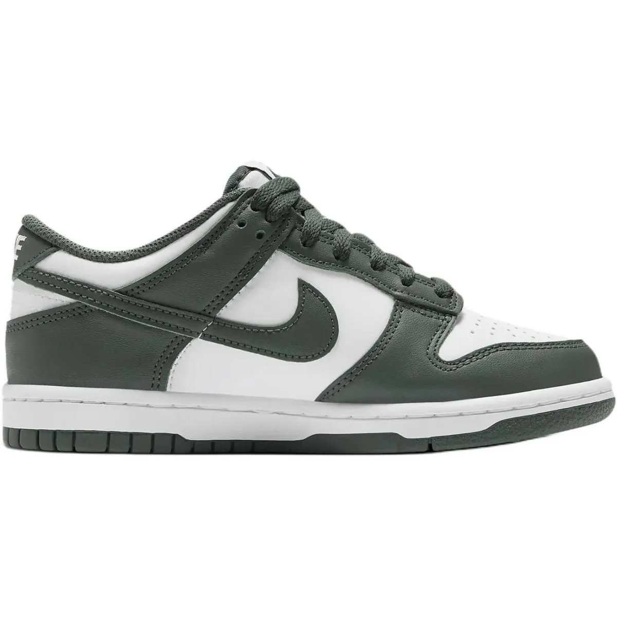 Подростковые кроссовки Nike Dunk Low Green/White GS