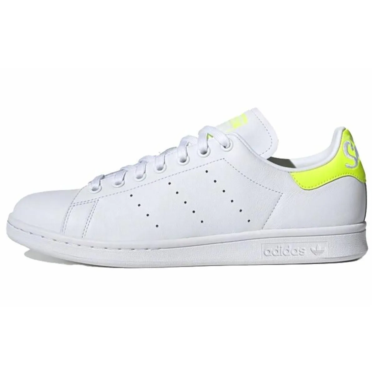Кроссовки Adidas Originals Stan Smith White/Yellow Fluorescent