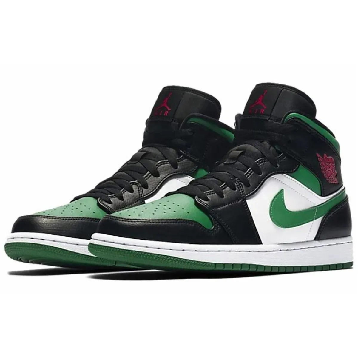 Мужские кроссовки Air Jordan 1 Mid "Green Toe"