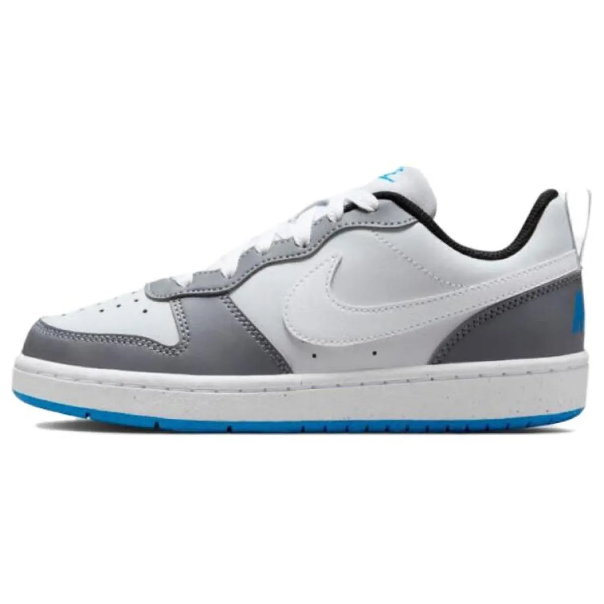 Подростковые кроссовки Nike Court Borough Low Recraft Platinum Cool Grey Photo Blue GS