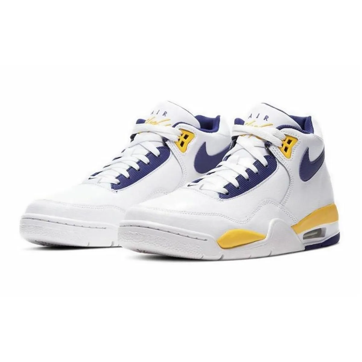 Мужские кроссовки Nike Air Flight Legacy Lakers Home White/Violet/Yellow