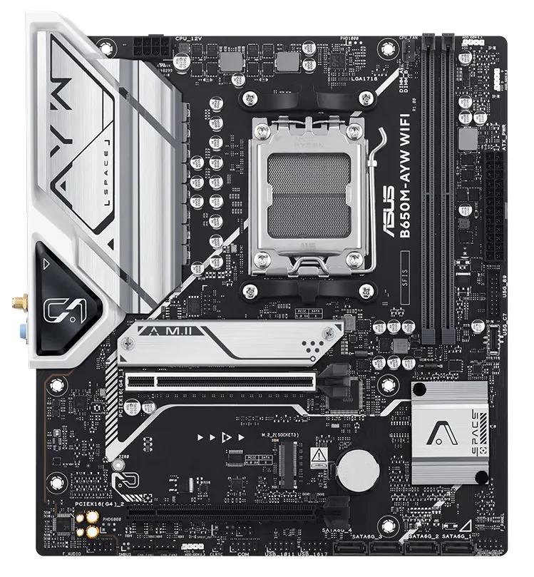 Материнская плата ASUS PRIME B650M-A WIFI II, AM5, DDR4, mATX