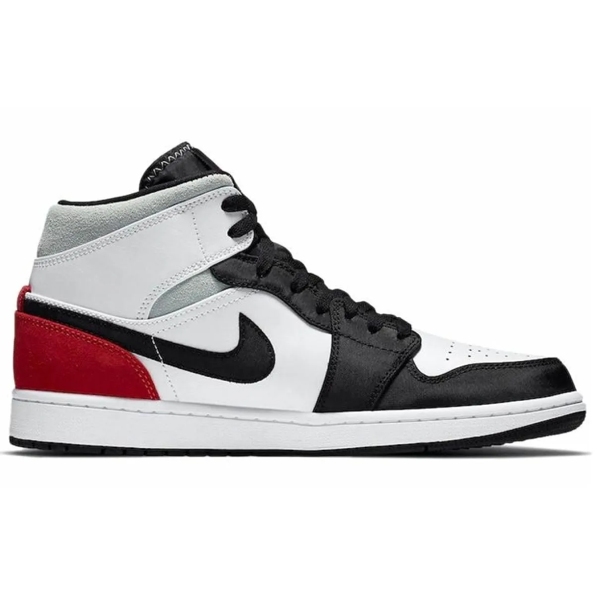 Мужские кроссовки Air Jordan 1 Mid Red/Black Toe