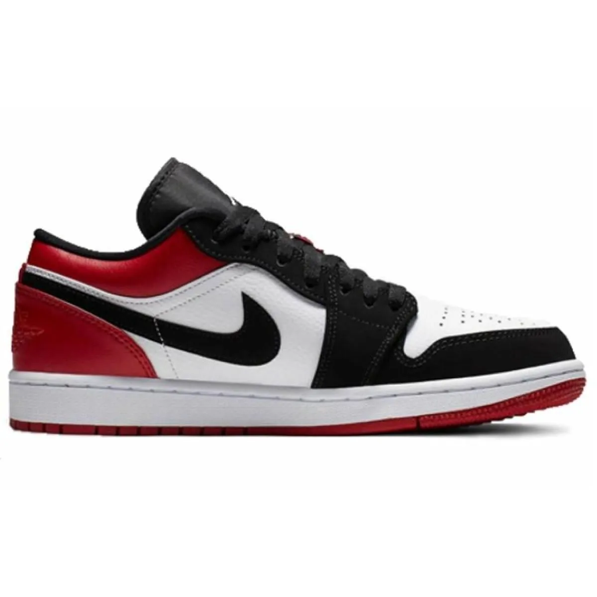 Кроссовки Air Jordan 1 Low "Black Toe" Black/White/Red