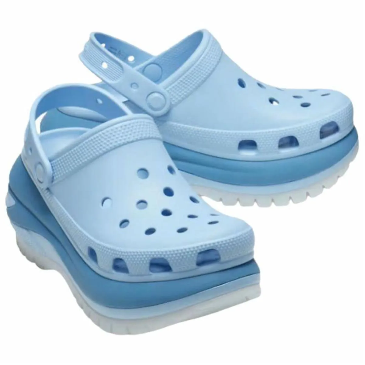 Сабо Crocs Mega Crush Matte Clog 6 cm Blue