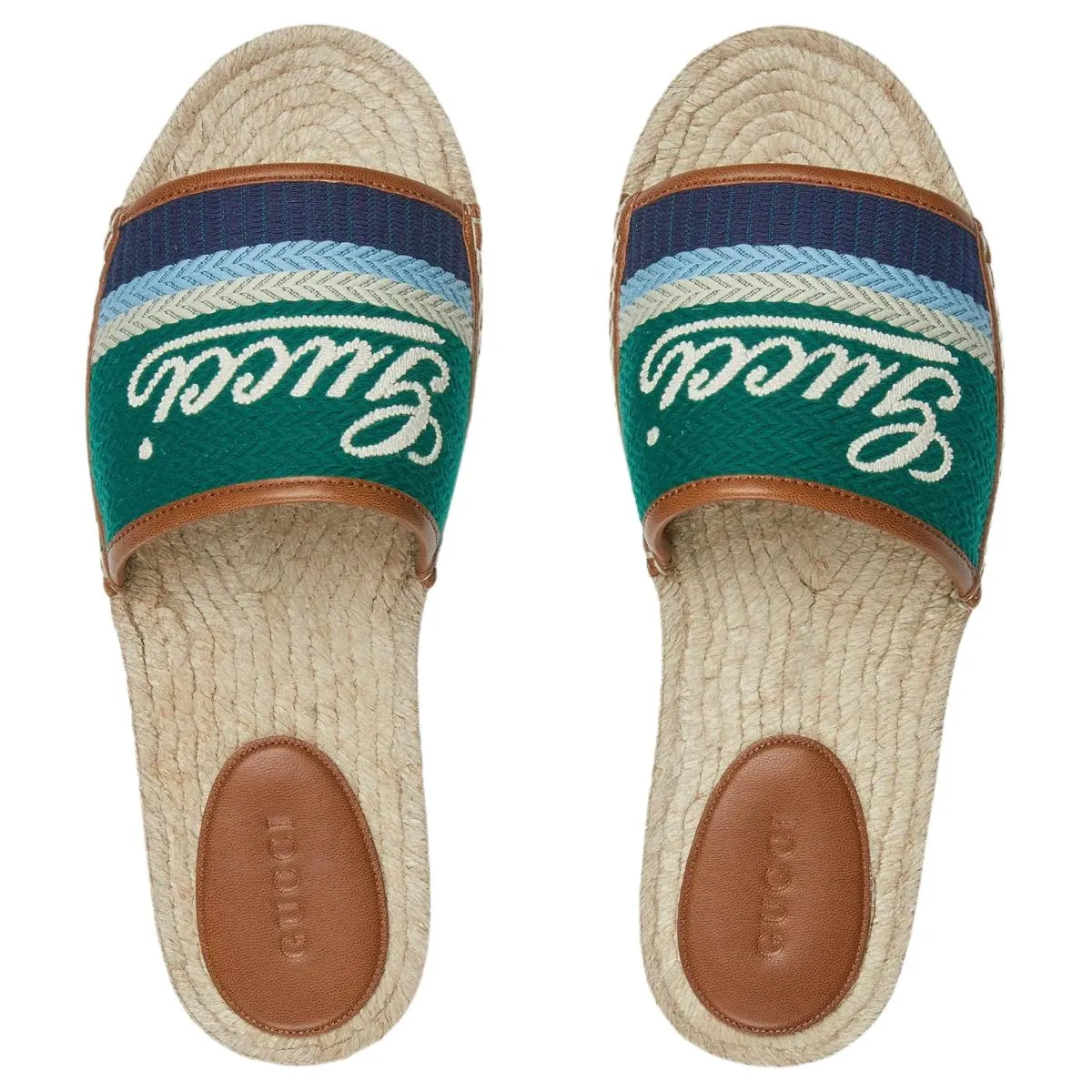 Мужские шлёпанцы GUCCI Green