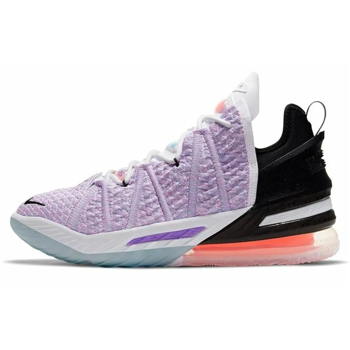 Кроссовки Nike Lebron 18 Graffiti Print Mid Light Purple/Black