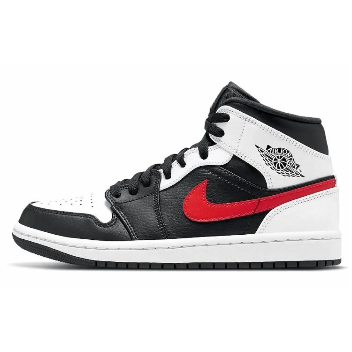 Кроссовки Air Jordan 1 Mid Black/Chile Red/White