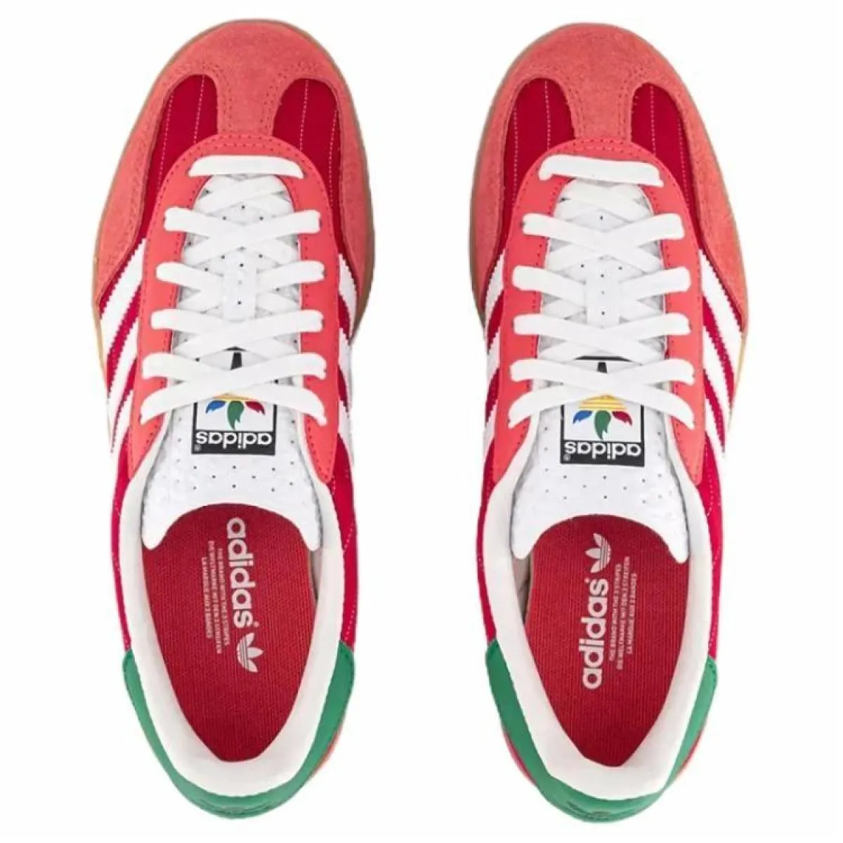 Кроссовки Adidas Originals Gazelle Indoor Red/White/Green