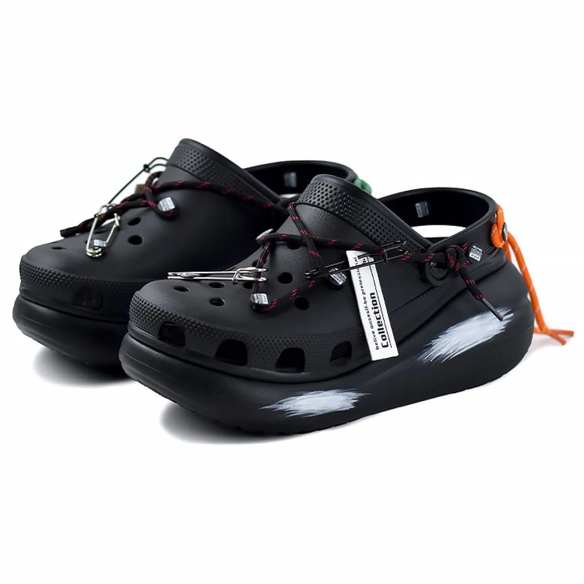Сабо Crocs Classic Crush Clog 5 cm Black