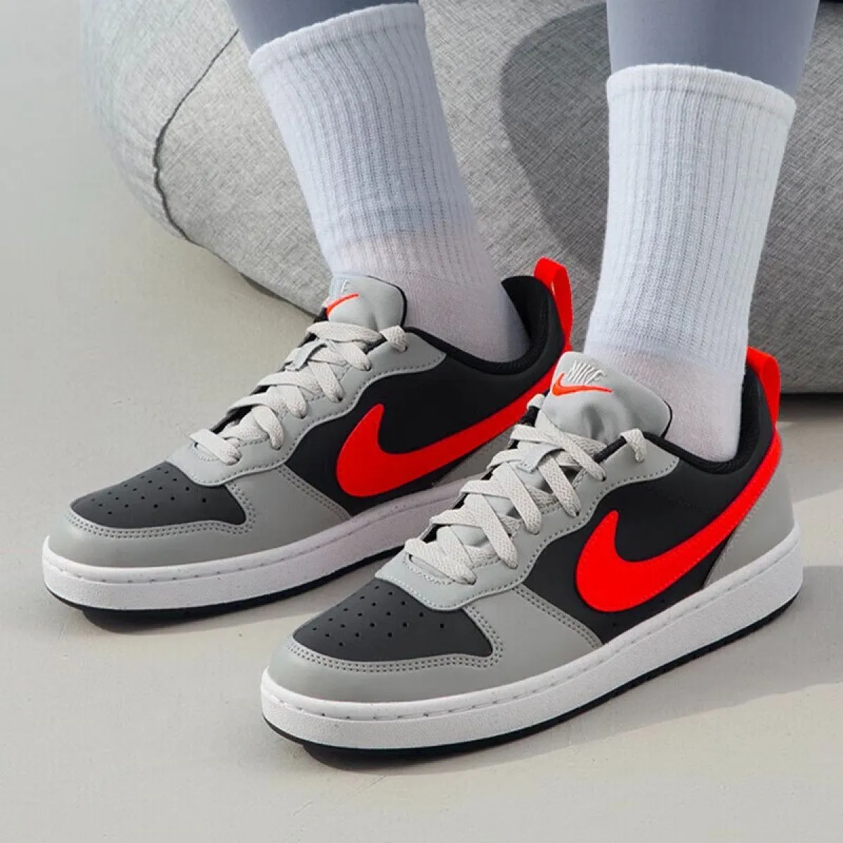 Подростковые кроссовки Nike Court Borough Low Bright Crimson GS