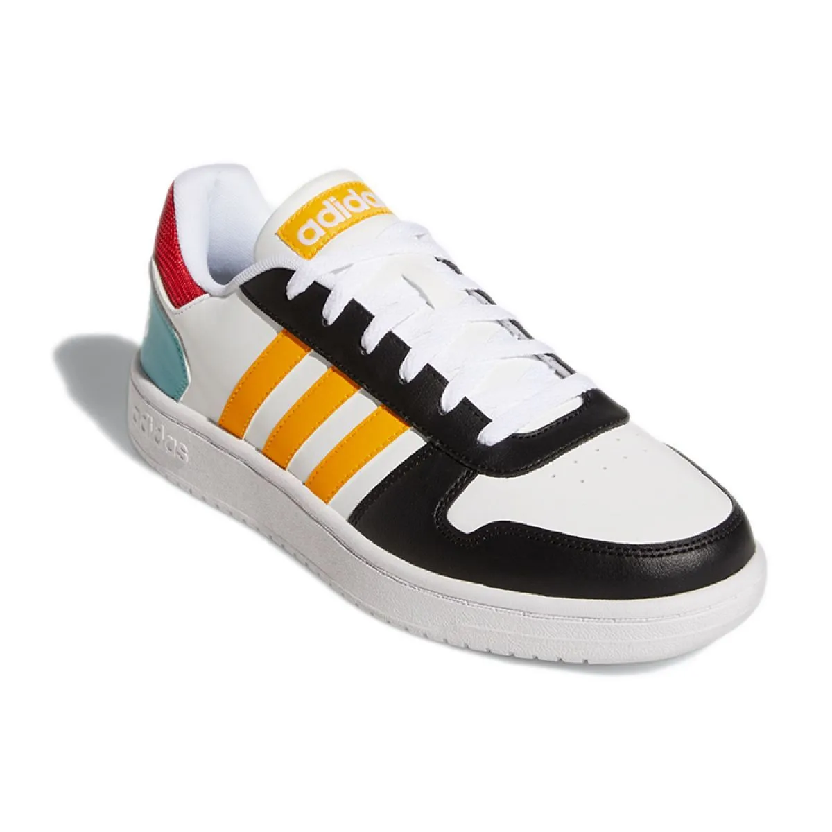 Кроссовки Adidas neo Hoops 2.0 Black/Light Blue/Yellow