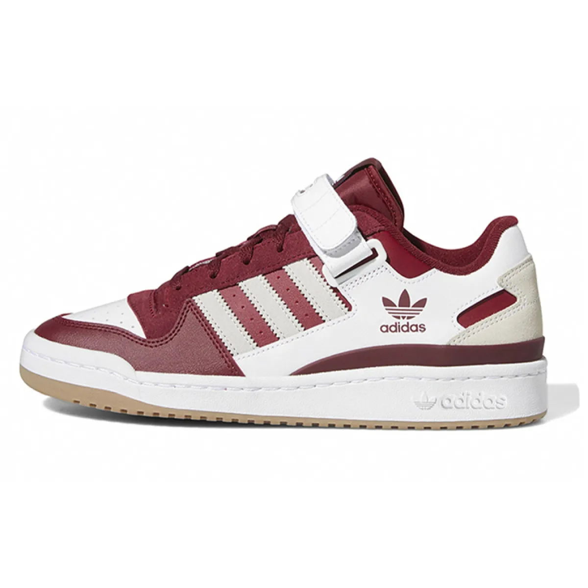 Кроссовки Adidas Originals Forum Low White/Burgundy