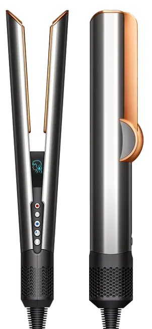 Выпрямитель для волос Dyson Airstrait Straightener HT01 + Travel Case, Nickel/Copper