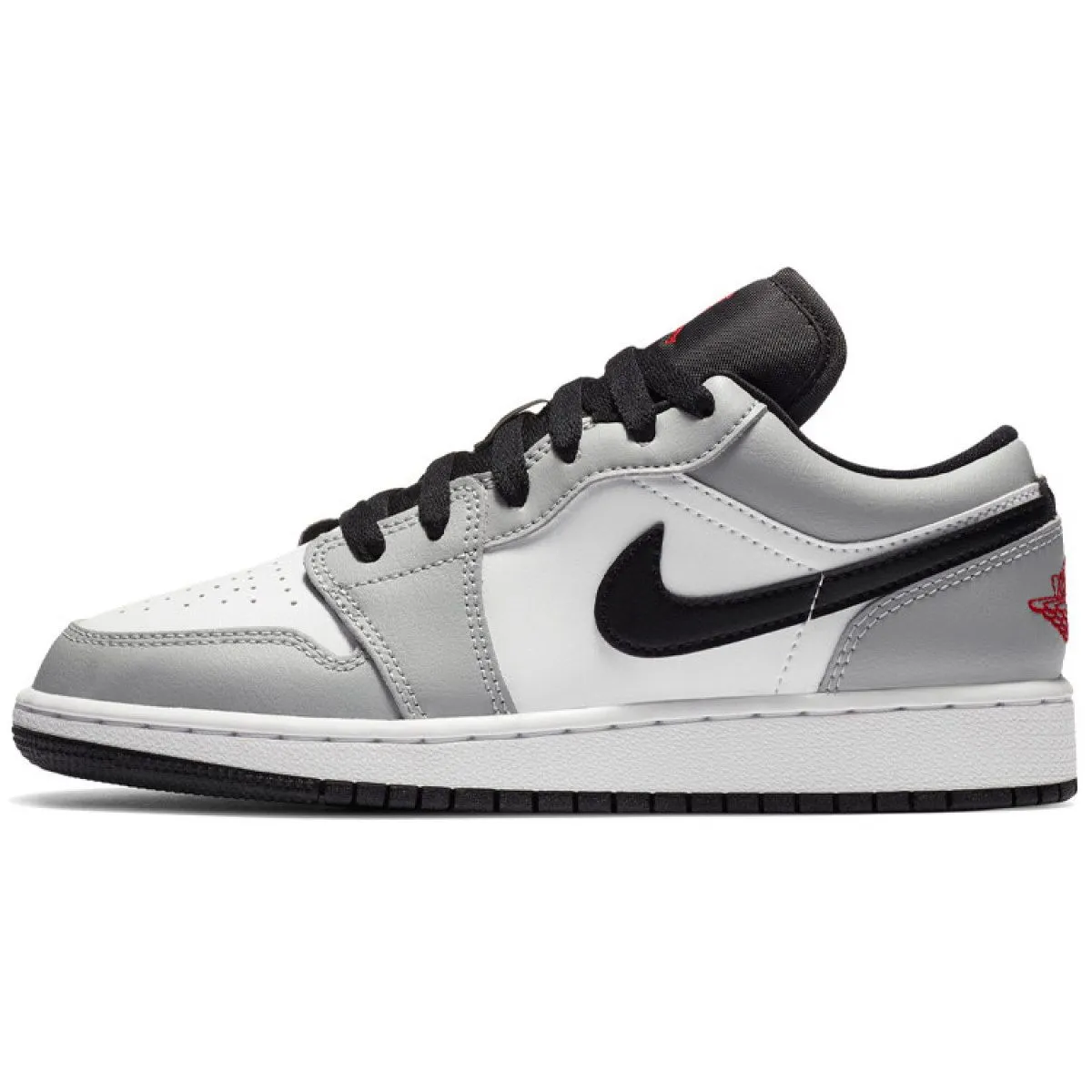 Подростковые кроссовки Air Jordan 1 Low "Light Smoke Grey" GS