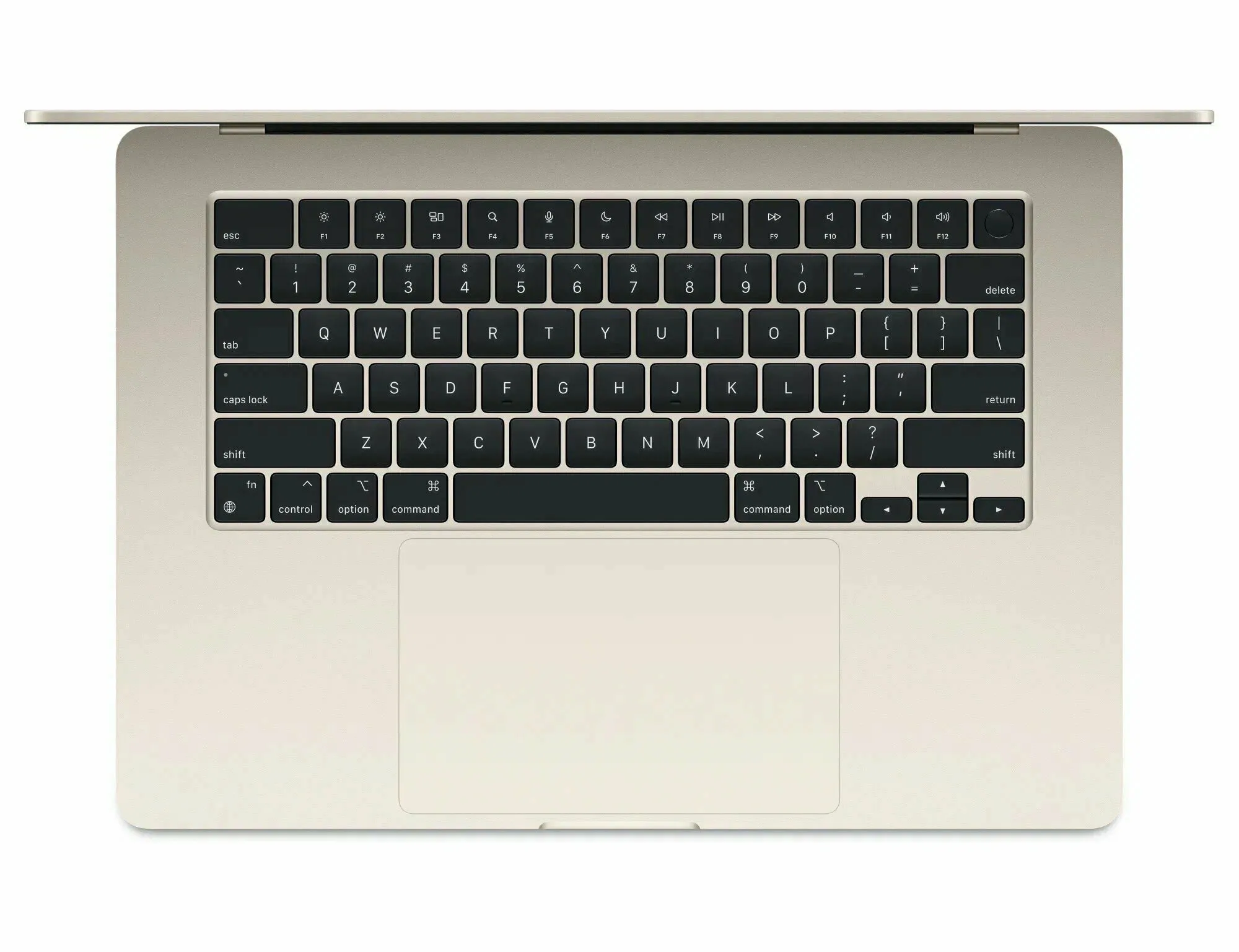 15.3" Ноутбук Apple MacBook Air 15 M4 (2025) 16 GB RAM/512 GB SSD, 10 CPU/10 GPU, Starlight, английская клавиатура