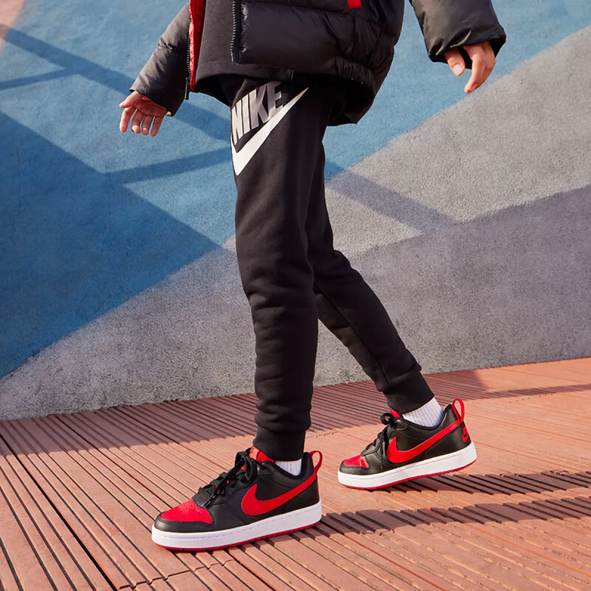 Подростковые кроссовки Nike Court Borough Low 2 Black GS