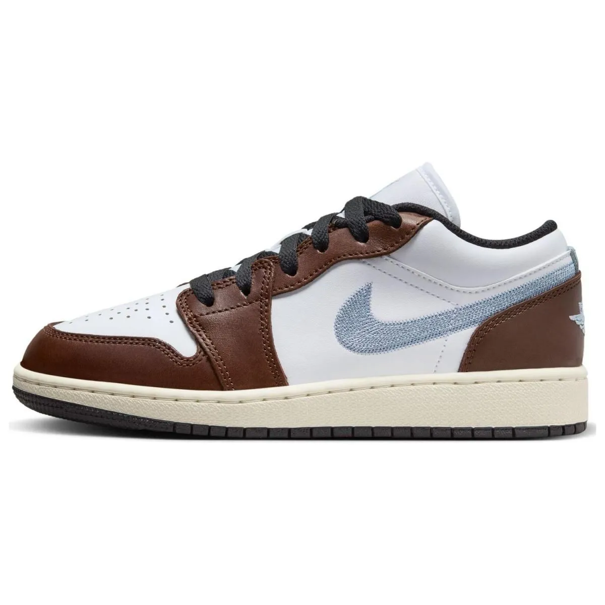 Подростковые кроссовки Air Jordan1 Low SE Blue /Brown GS