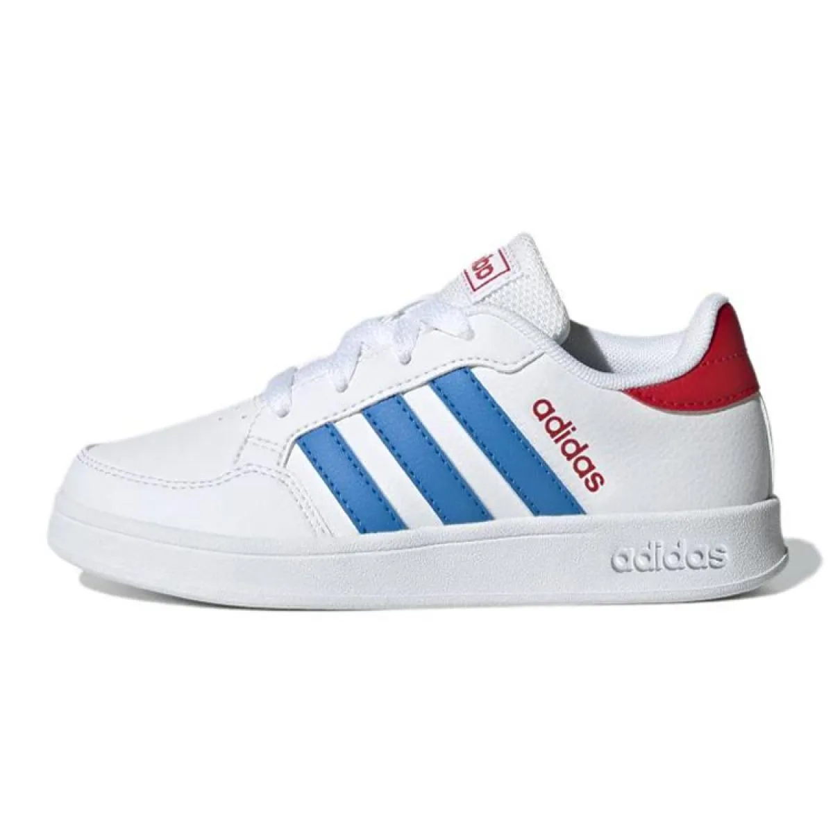 Подростковые кеды Adidas neo Breaknet White/Light Blue/Red GS