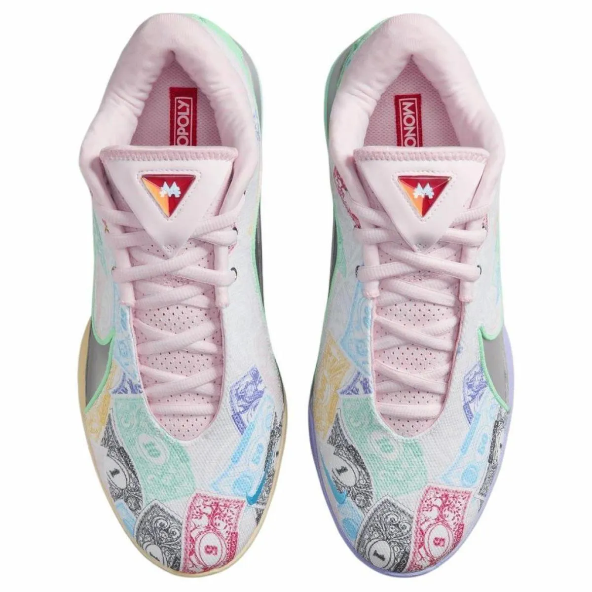 Мужские кроссовки Nike LeBron 22 EP "Currency" White/Green/Pink/Blue