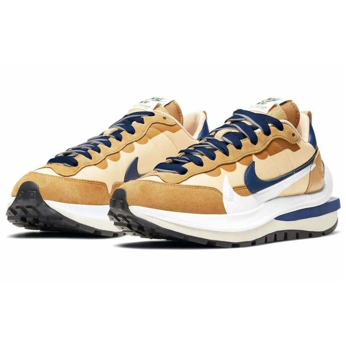 Кроссовки Sacai Nike VaporWaffle Sesame/Blue Void/Khaki